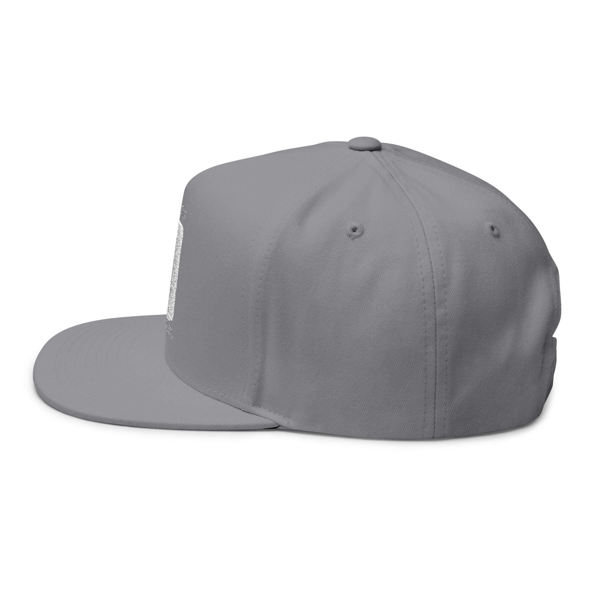 Embroidered Flat Bill Cap — First Friday House Music Logo