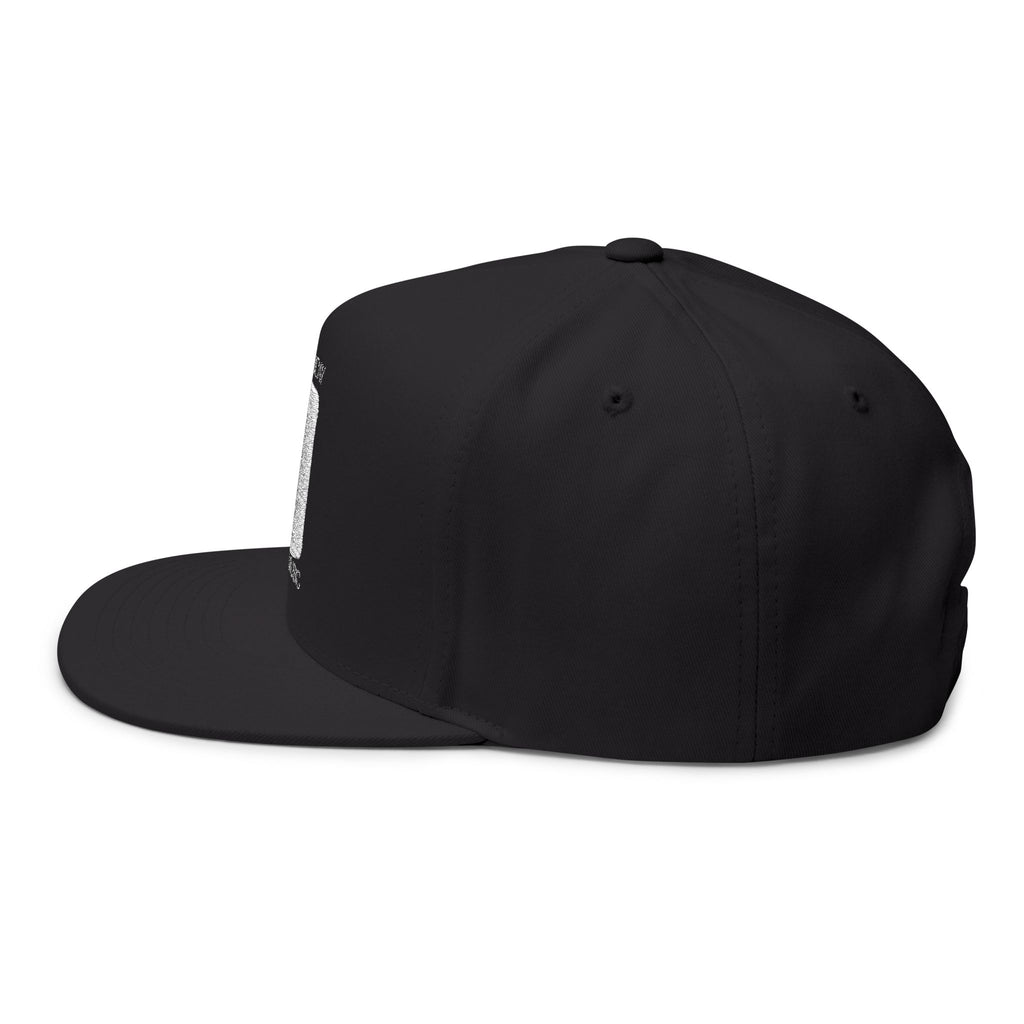 Embroidered Flat Bill Cap — First Friday House Music Logo