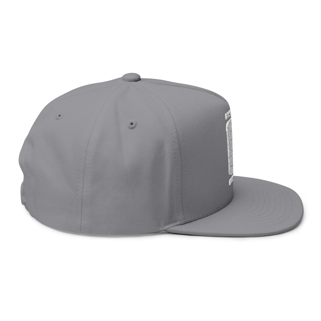 Embroidered Flat Bill Cap — First Friday House Music Logo
