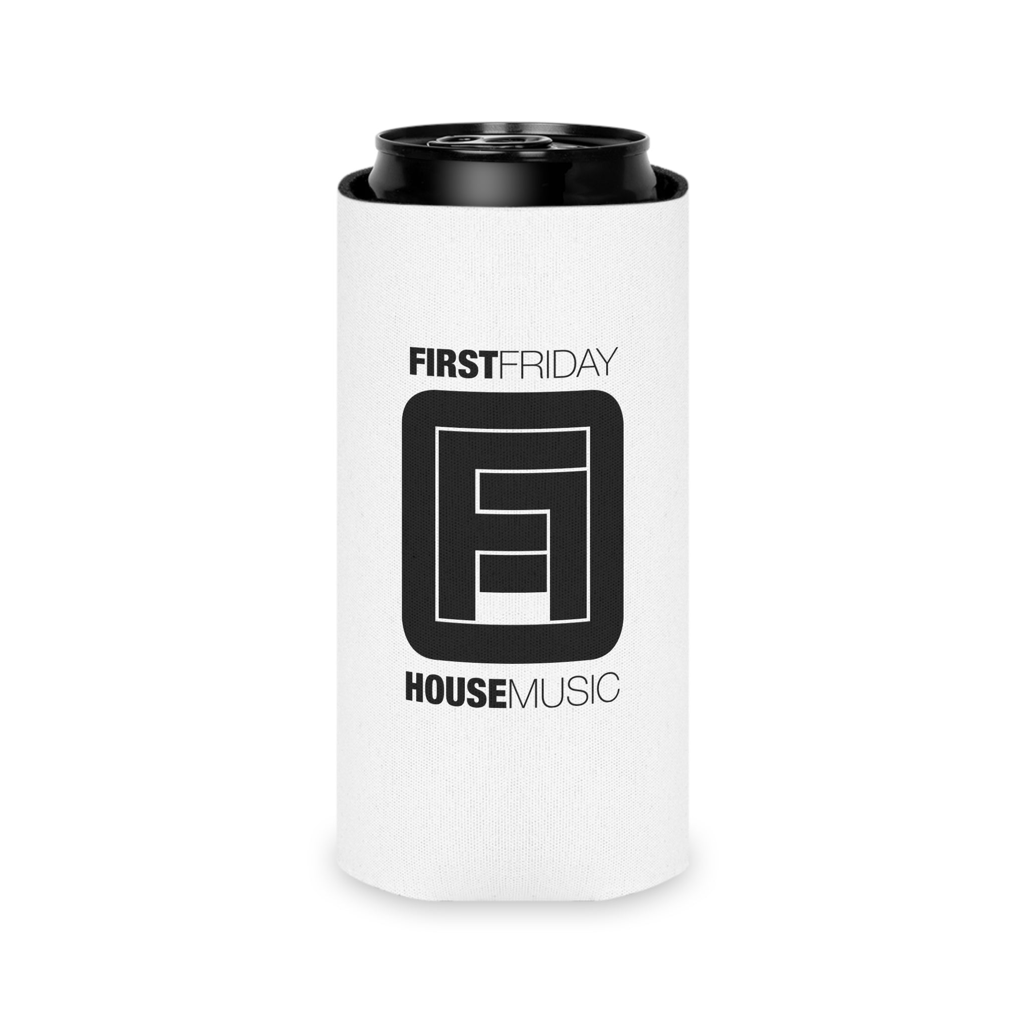Can Cooler — First Friday House Music Logo Can Cooler