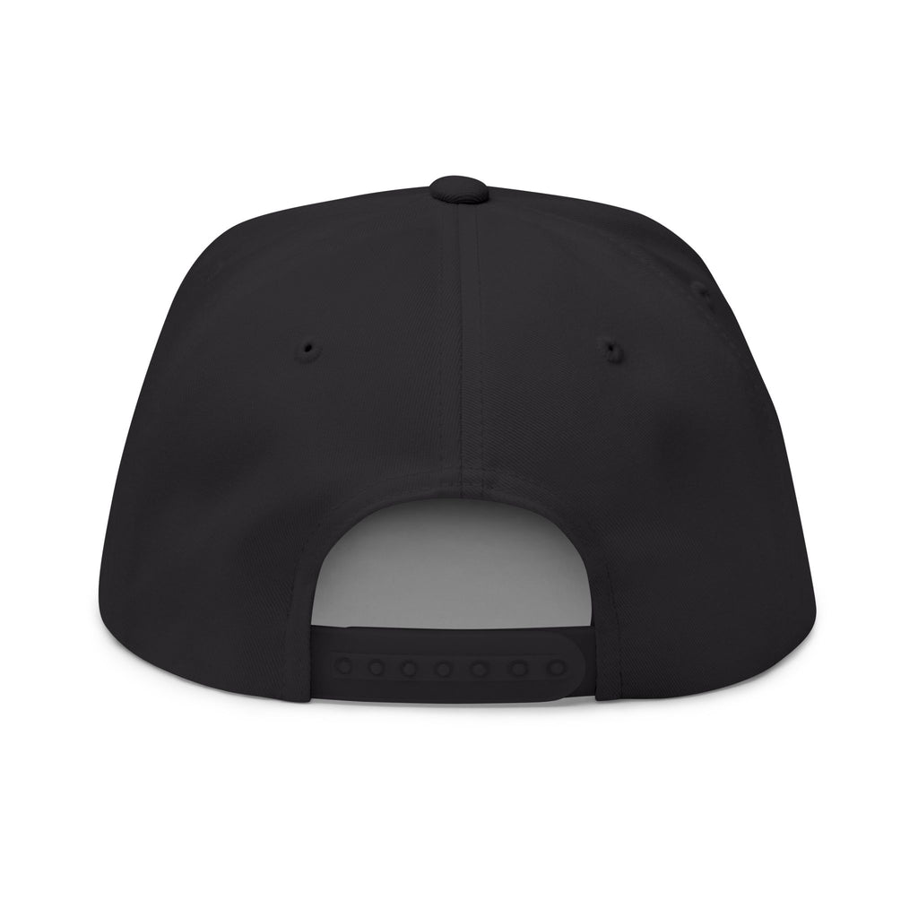 Embroidered Flat Bill Cap — First Friday House Music Logo