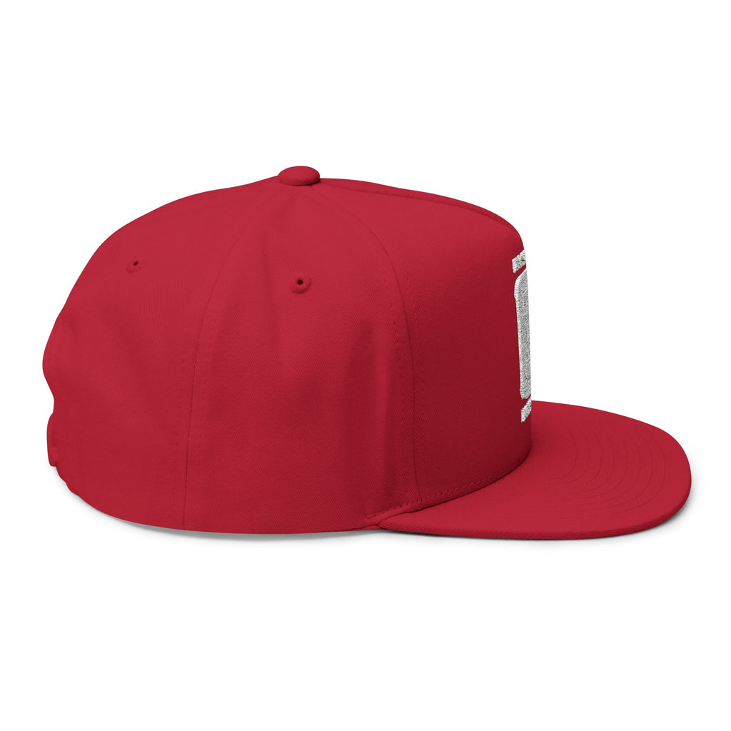 Embroidered Flat Bill Cap — First Friday House Music Logo