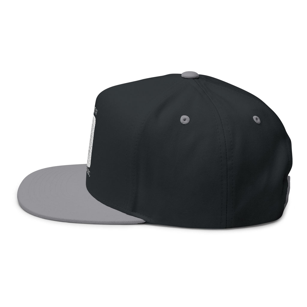 Embroidered Flat Bill Cap — First Friday House Music Logo
