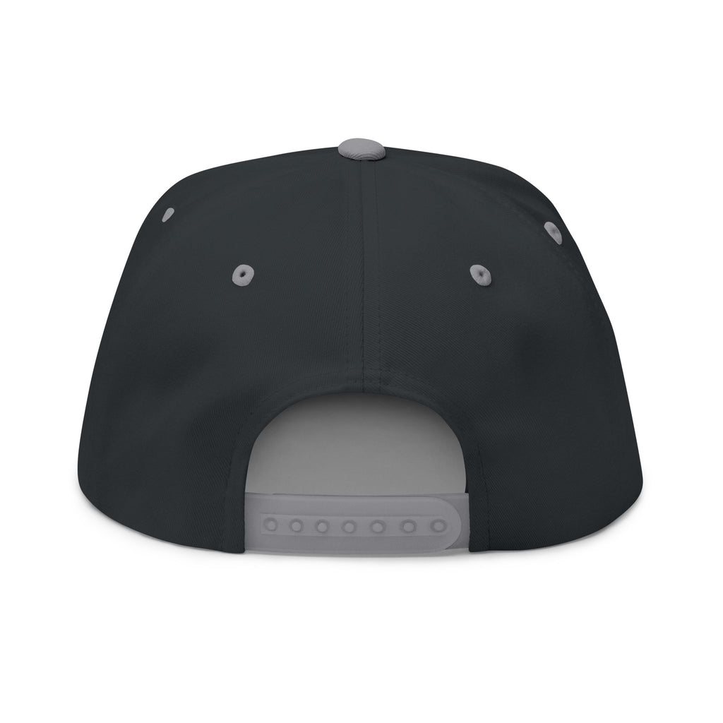 Embroidered Flat Bill Cap — First Friday House Music Logo