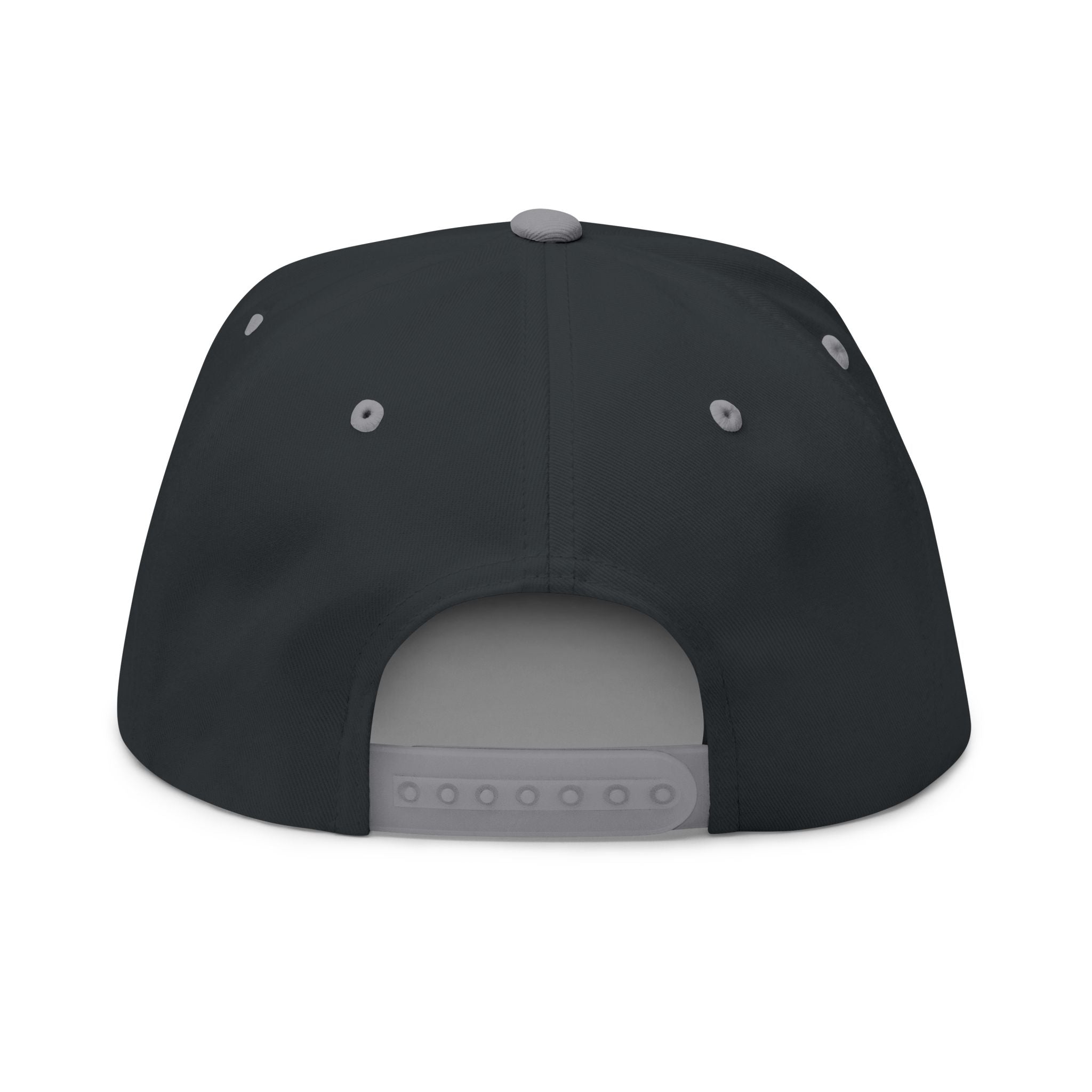 Embroidered Flat Bill Cap — First Friday House Music Logo