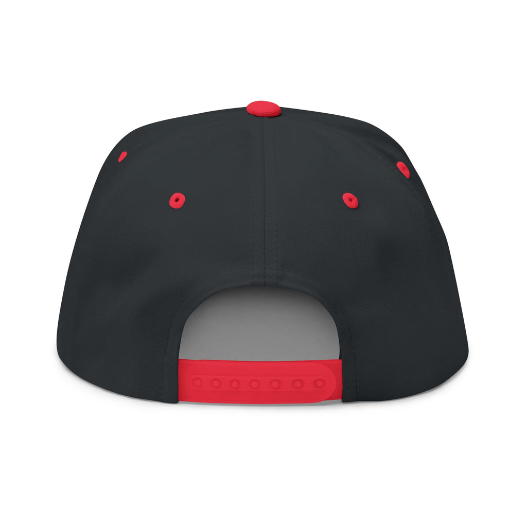 Embroidered Flat Bill Cap — First Friday House Music Logo