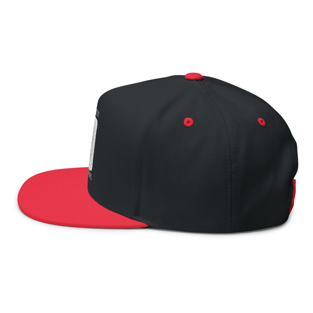 Embroidered Flat Bill Cap — First Friday House Music Logo