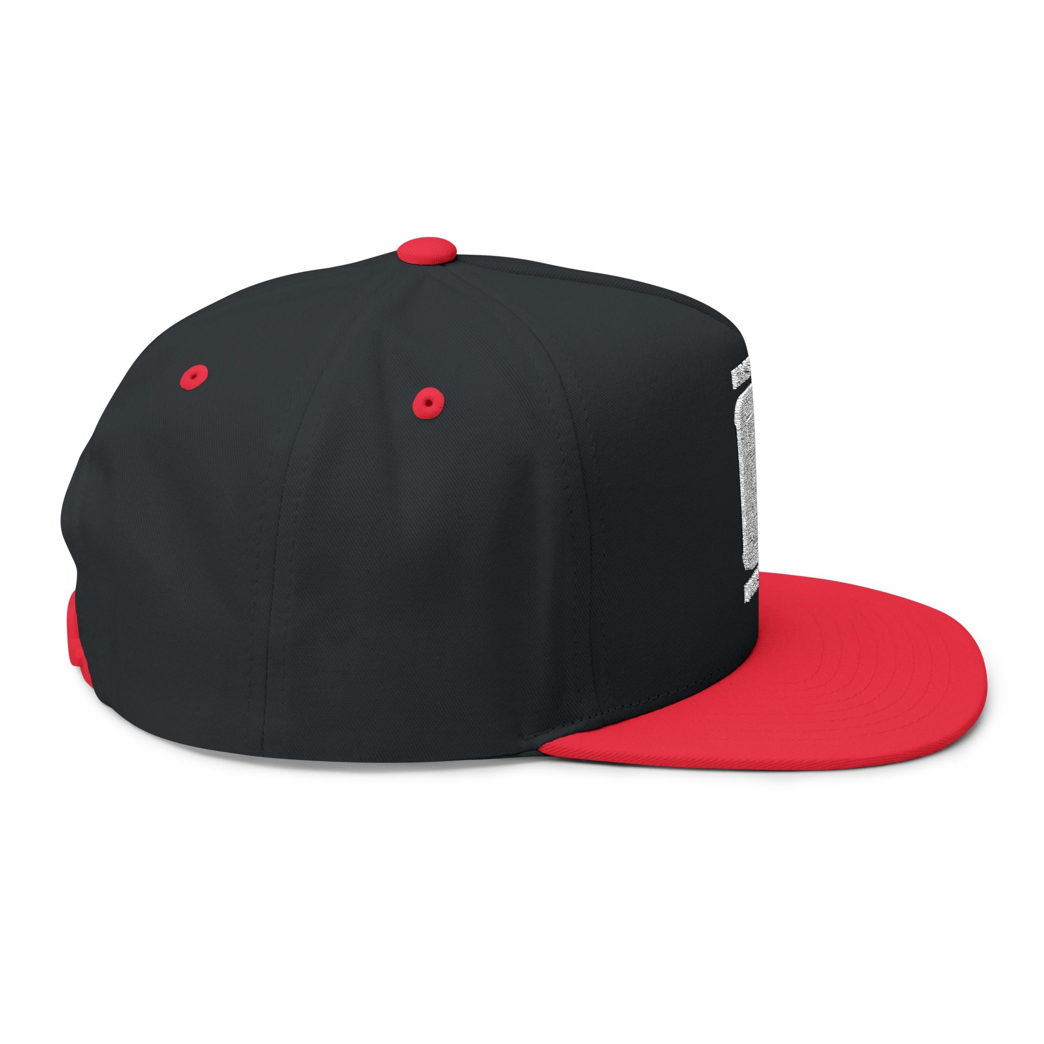 Embroidered Flat Bill Cap — First Friday House Music Logo