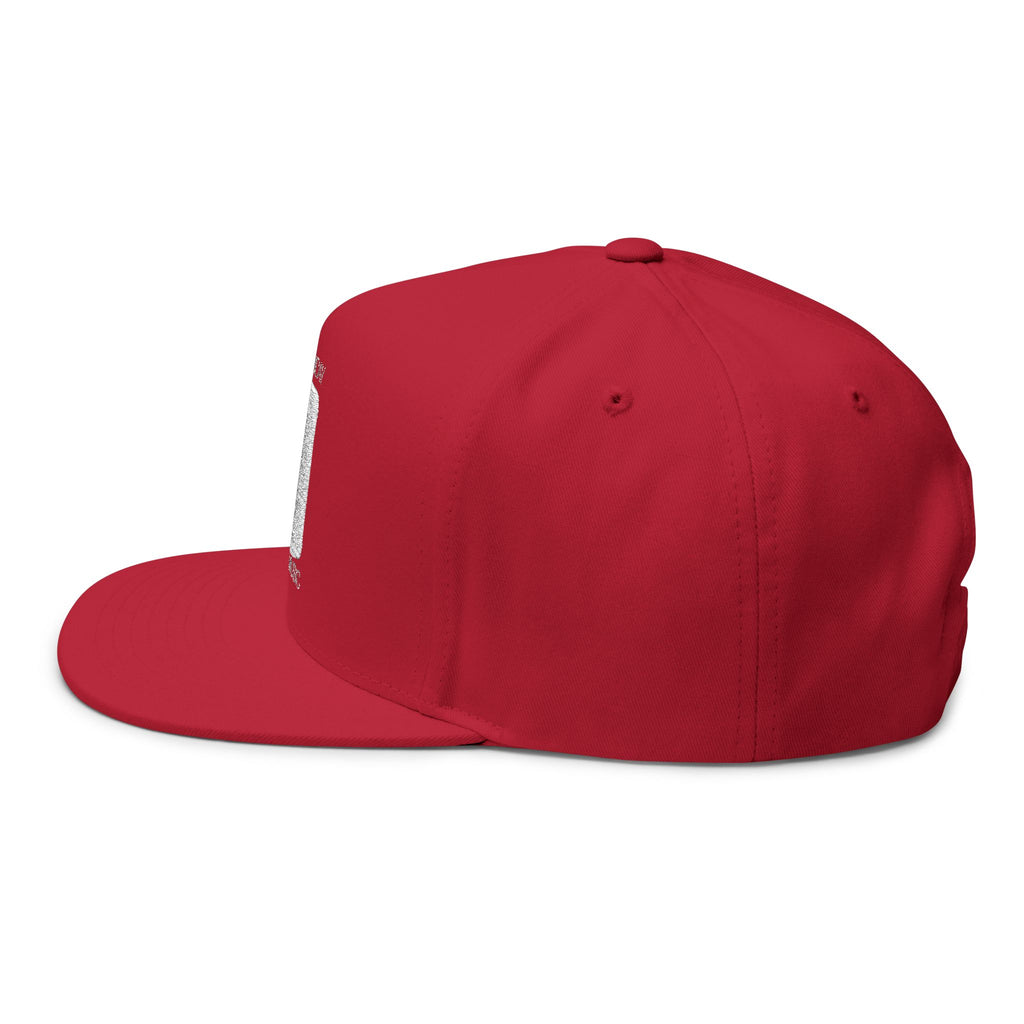 Embroidered Flat Bill Cap — First Friday House Music Logo