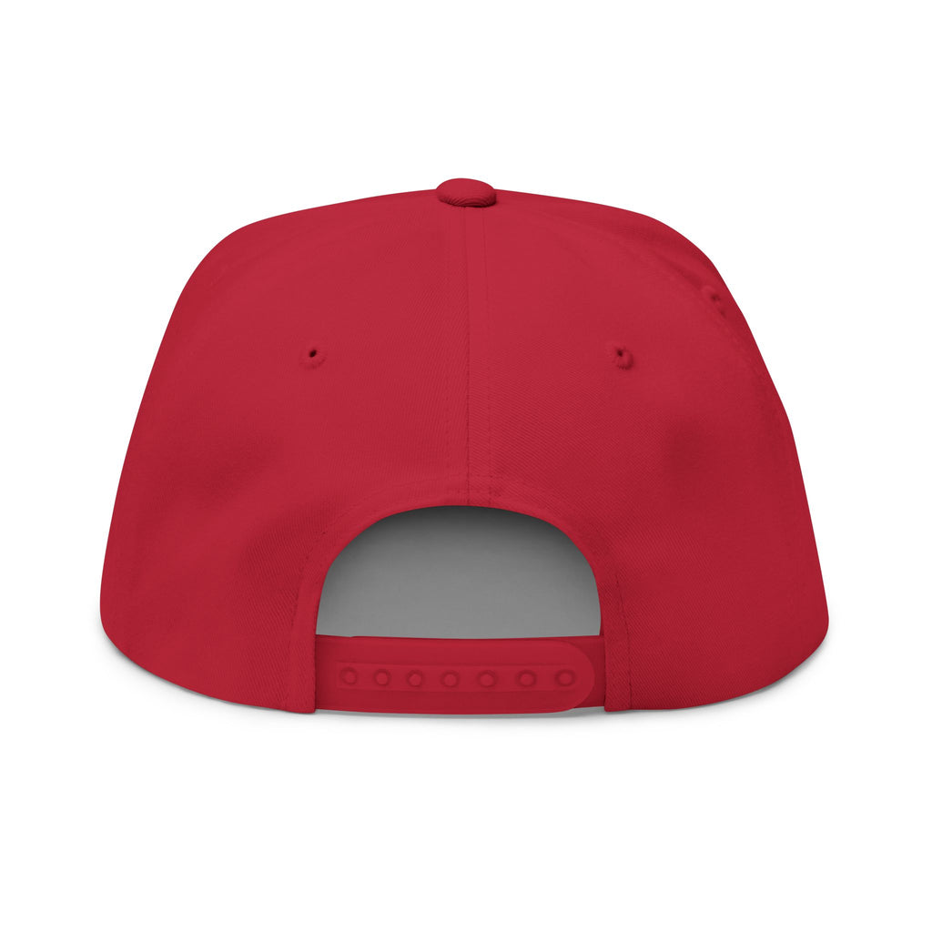 Embroidered Flat Bill Cap — First Friday House Music Logo